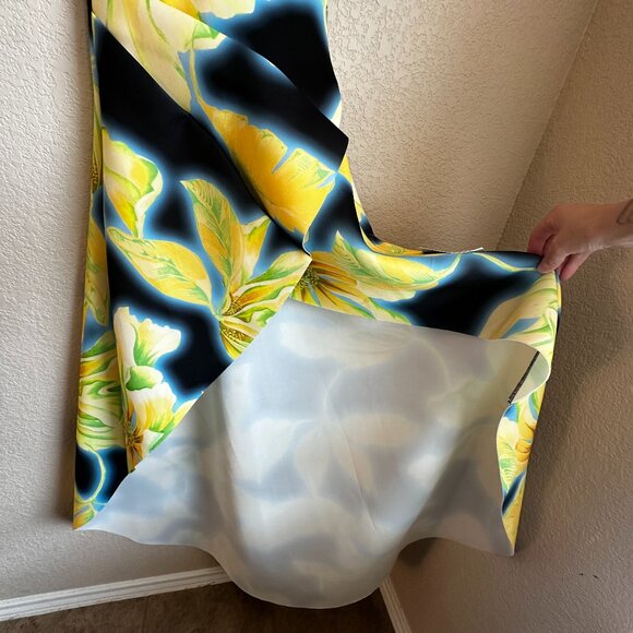 NWT ASOS DESIGN High-Low Plunge Maxi Dress in Bold Floral Print - Picture 10 of 16